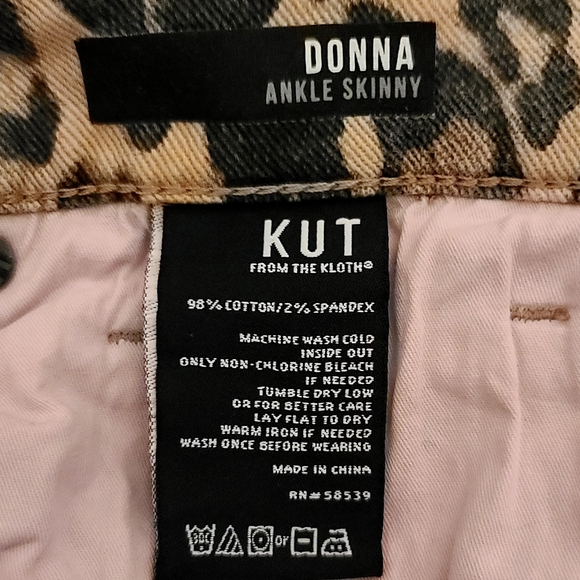 Kut from the Kloth leopard Donna skinny ankle jeans - Picture 6 of 11
